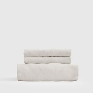 NWT! Quince 100% Linen Sand Fitted Sheet & 1 Pillowcase! Twin (165)(READ)